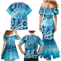Polynesia World Ocean Day Family Matching Mermaid Dress and Hawaiian Shirt Ocean Style LT05 - Polynesian Pride