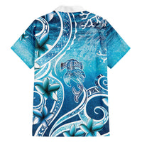 Polynesia World Ocean Day Family Matching Off The Shoulder Long Sleeve Dress and Hawaiian Shirt Ocean Style LT05 - Polynesian Pride
