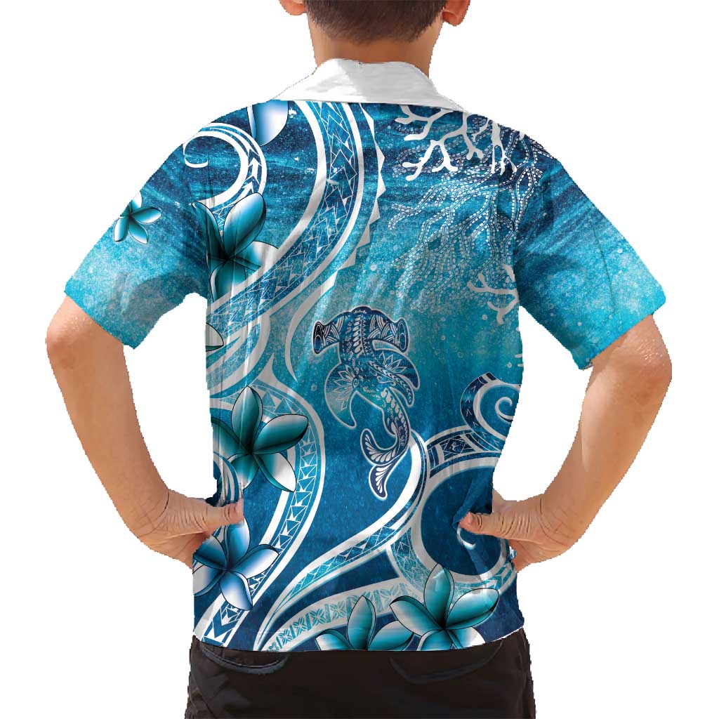 Polynesia World Ocean Day Family Matching Puletasi and Hawaiian Shirt Ocean Style