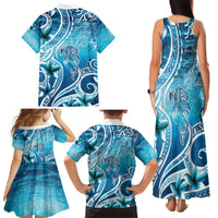Polynesia World Ocean Day Family Matching Tank Maxi Dress and Hawaiian Shirt Ocean Style LT05 - Polynesian Pride