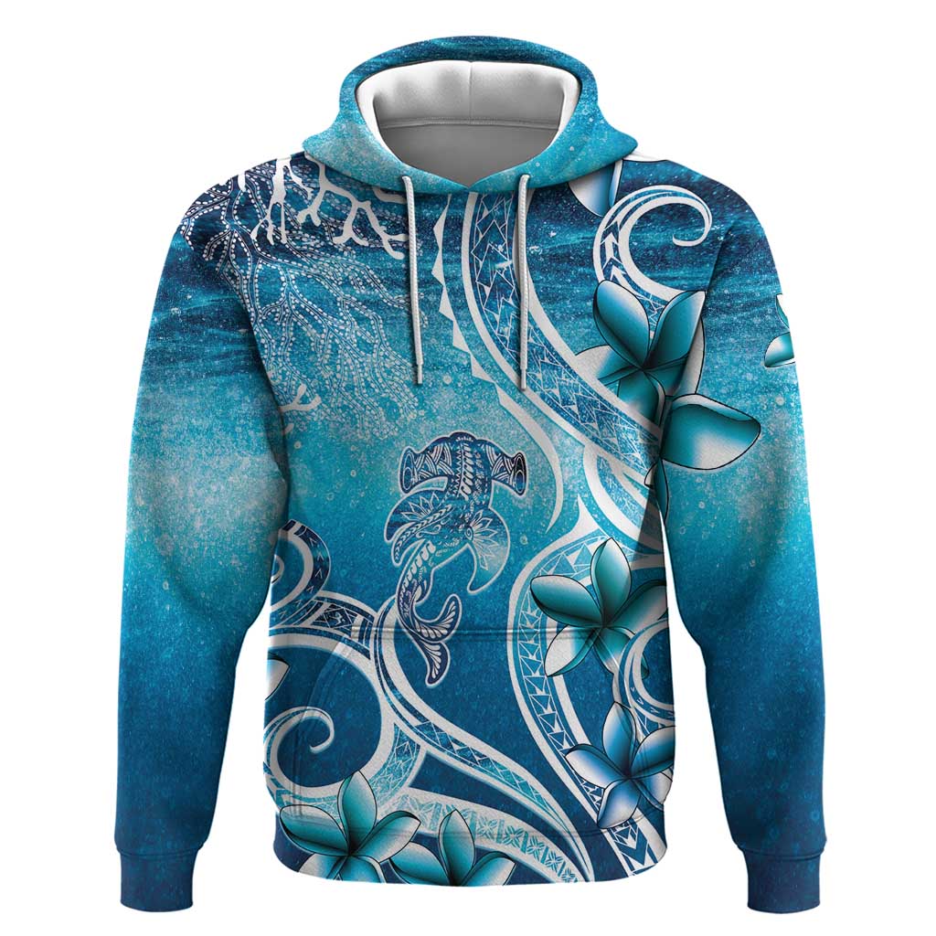 Polynesia World Ocean Day Hoodie Ocean Style LT05 Pullover Hoodie Blue - Polynesian Pride