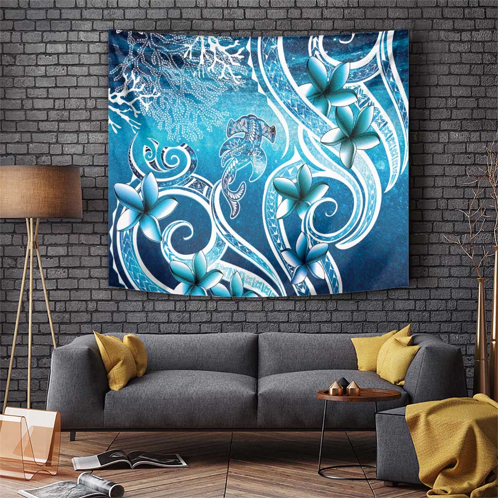 Polynesia World Ocean Day Tapestry Ocean Style LT05 Blue - Polynesian Pride