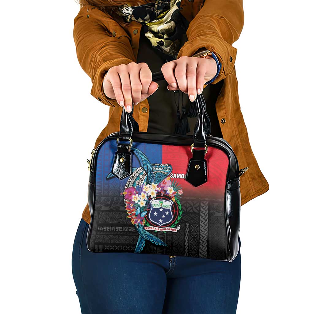 Samoa Shoulder Handbag Humpback Whale Siapo Pattern
