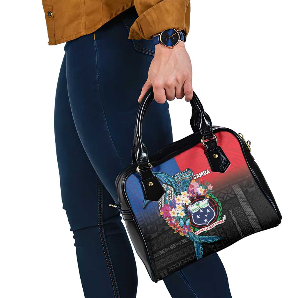 Samoa Shoulder Handbag Humpback Whale Siapo Pattern