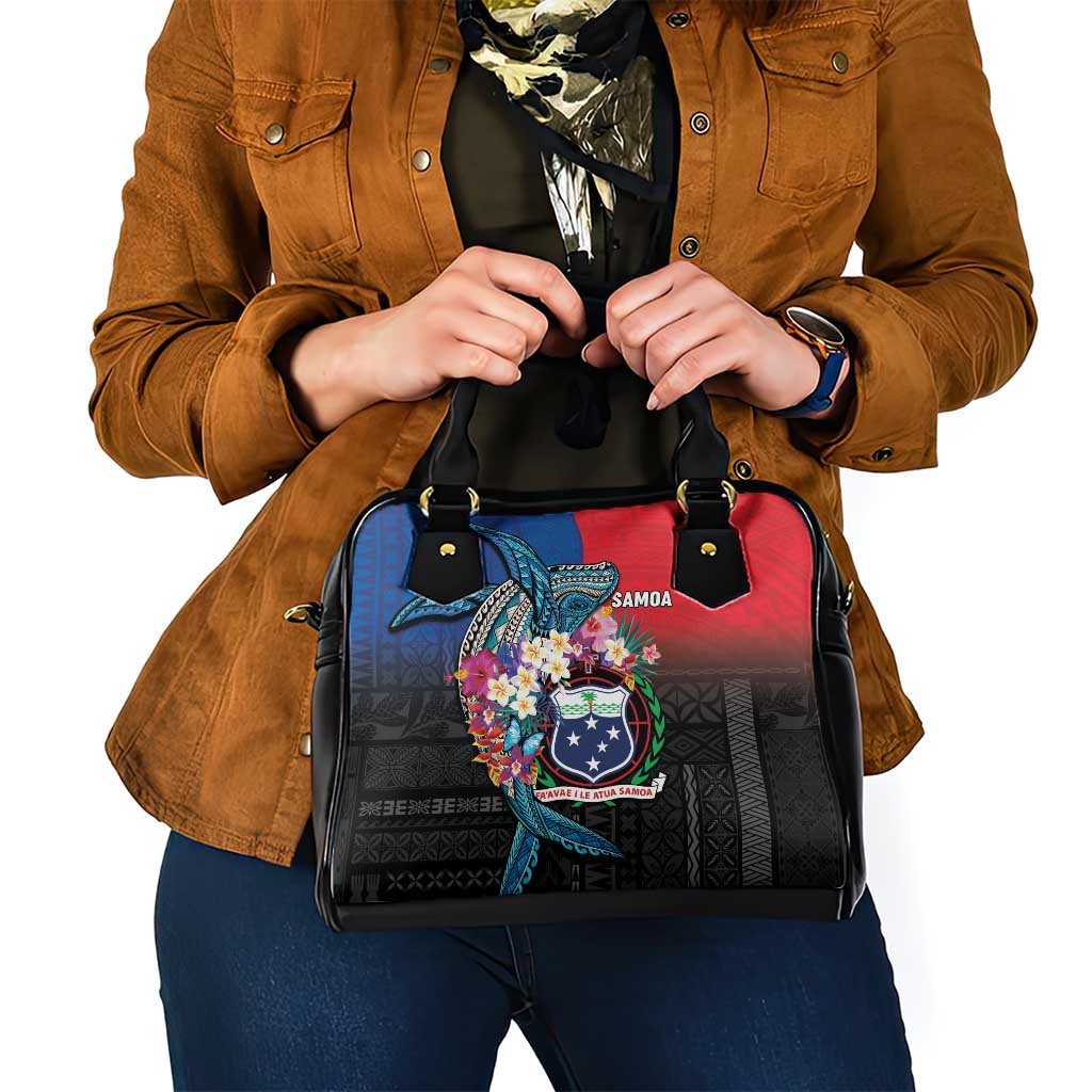 Samoa Shoulder Handbag Humpback Whale Siapo Pattern