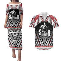 Samoa Independence Day Couples Matching Puletasi and Hawaiian Shirt Proud To Be Samoan LT05 Black - Polynesian Pride
