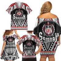 Samoa Independence Day Family Matching Off Shoulder Short Dress and Hawaiian Shirt Proud To Be Samoan LT05 - Polynesian Pride