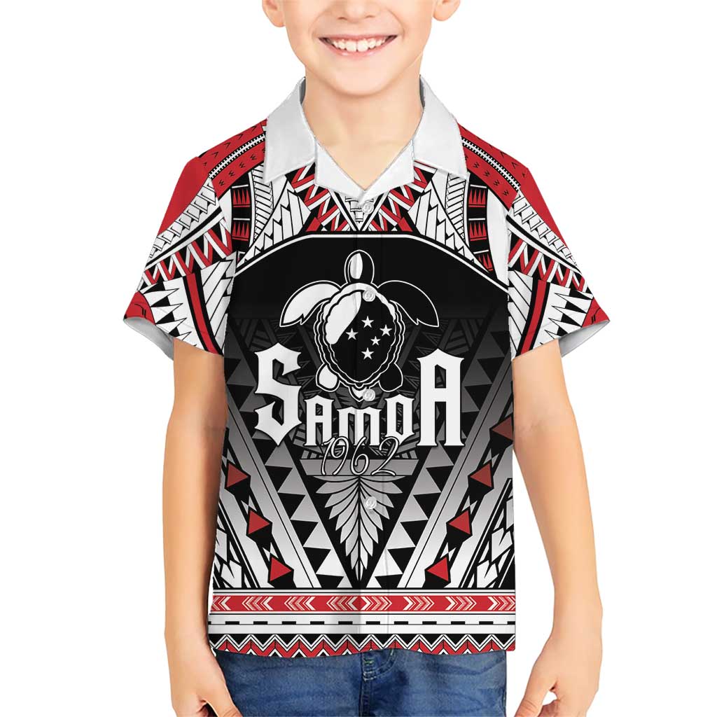 Samoa Independence Day Family Matching Short Sleeve Bodycon Dress and Hawaiian Shirt Proud To Be Samoan LT05 Son's Shirt Black - Polynesian Pride
