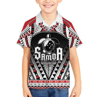 Samoa Independence Day Family Matching Short Sleeve Bodycon Dress and Hawaiian Shirt Proud To Be Samoan LT05 Son's Shirt Black - Polynesian Pride