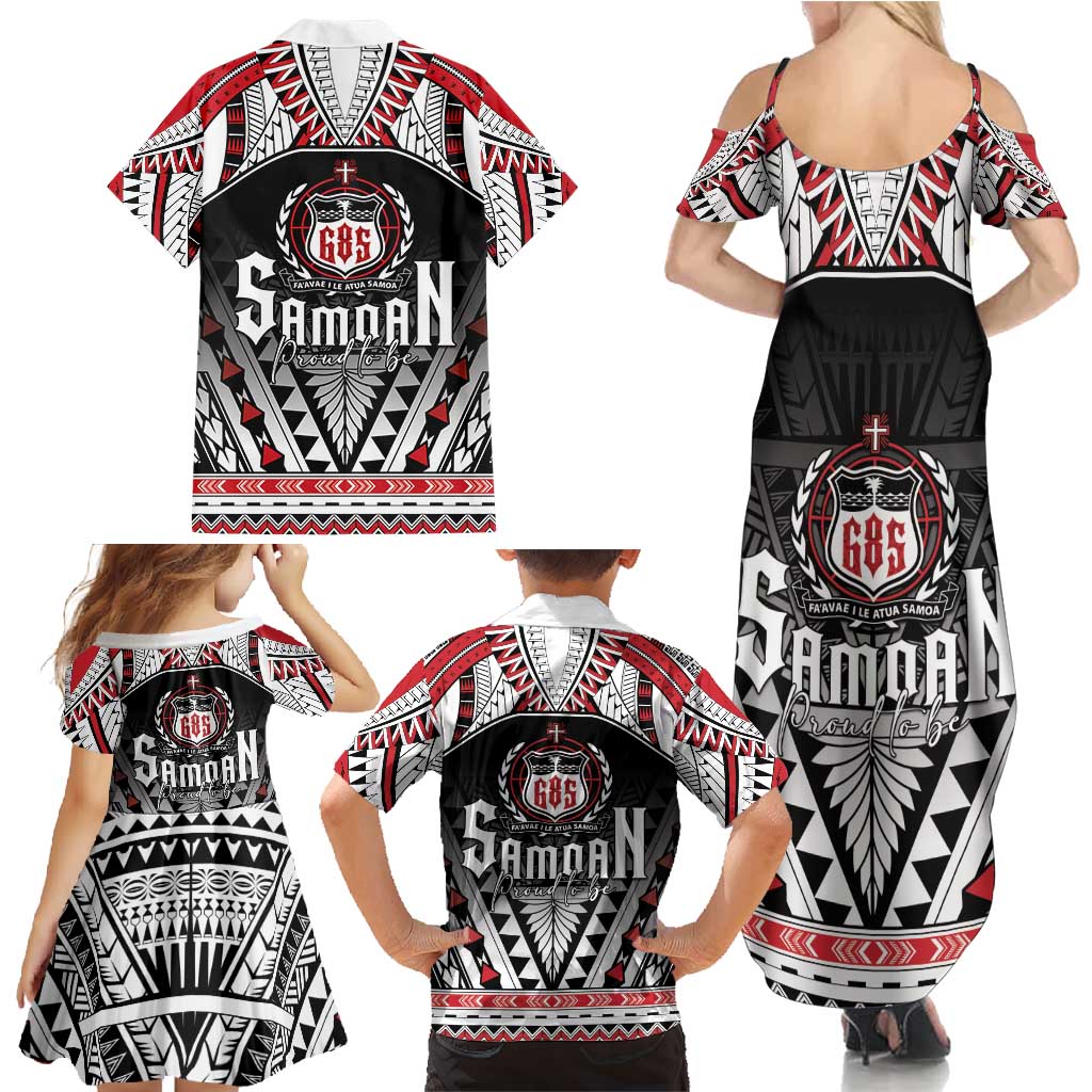 Samoa Independence Day Family Matching Summer Maxi Dress and Hawaiian Shirt Proud To Be Samoan LT05 - Polynesian Pride