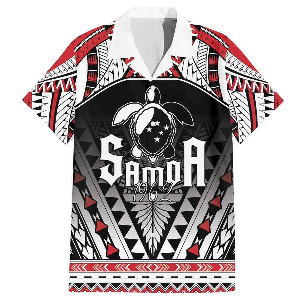 Samoa Independence Day Family Matching Summer Maxi Dress and Hawaiian Shirt Proud To Be Samoan LT05 Dad's Shirt - Short Sleeve Black - Polynesian Pride