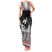 Samoa Independence Day Family Matching Tank Maxi Dress and Hawaiian Shirt Proud To Be Samoan LT05 Mom's Dress Black - Polynesian Pride
