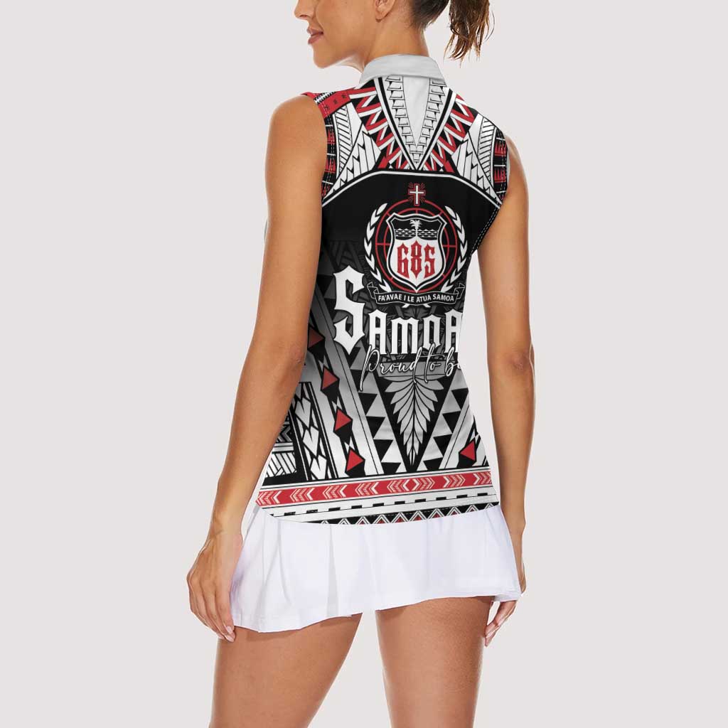 Samoa Independence Day Women Sleeveless Polo Shirt Proud To Be Samoan
