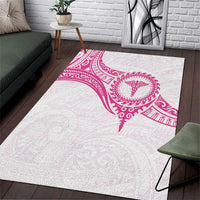 New Zealand Aotearoa Area Rug Nurse Tribal Pink Version