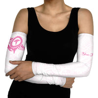 Personalised New Zealand Aotearoa Arm Sleeves Nurse Tribal Pink Version