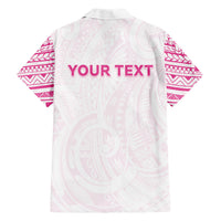 Personalised New Zealand Aotearoa Family Matching Mermaid Dress and Hawaiian Shirt Nurse Tribal Pink Version LT05 - Polynesian Pride