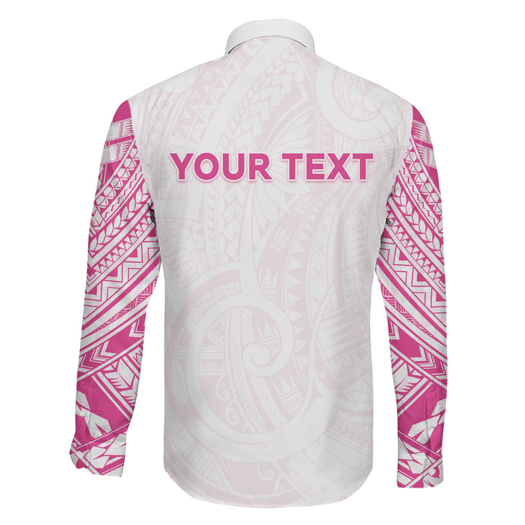 Personalised New Zealand Aotearoa Family Matching Mermaid Dress and Hawaiian Shirt Nurse Tribal Pink Version LT05 - Polynesian Pride
