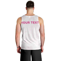 Personalised New Zealand Aotearoa Men Tank Top Nurse Tribal Pink Version