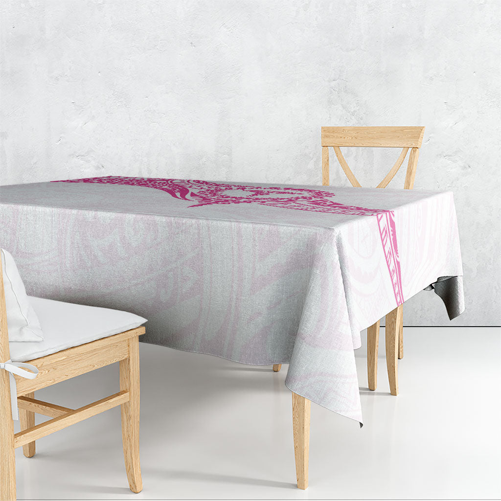 New Zealand Aotearoa Tablecloth Nurse Tribal Pink Version