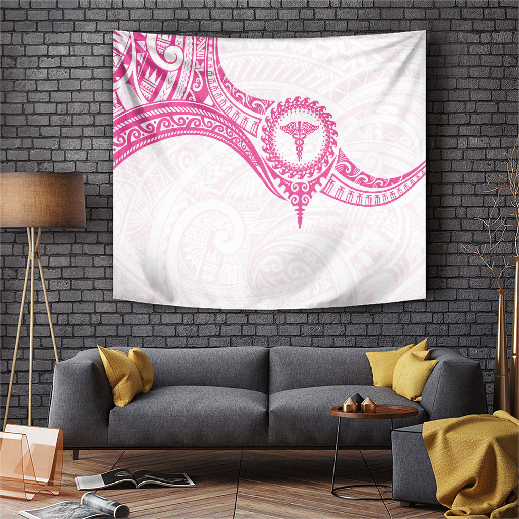 New Zealand Aotearoa Tapestry Nurse Tribal Pink Version LT05 Pink - Polynesian Pride