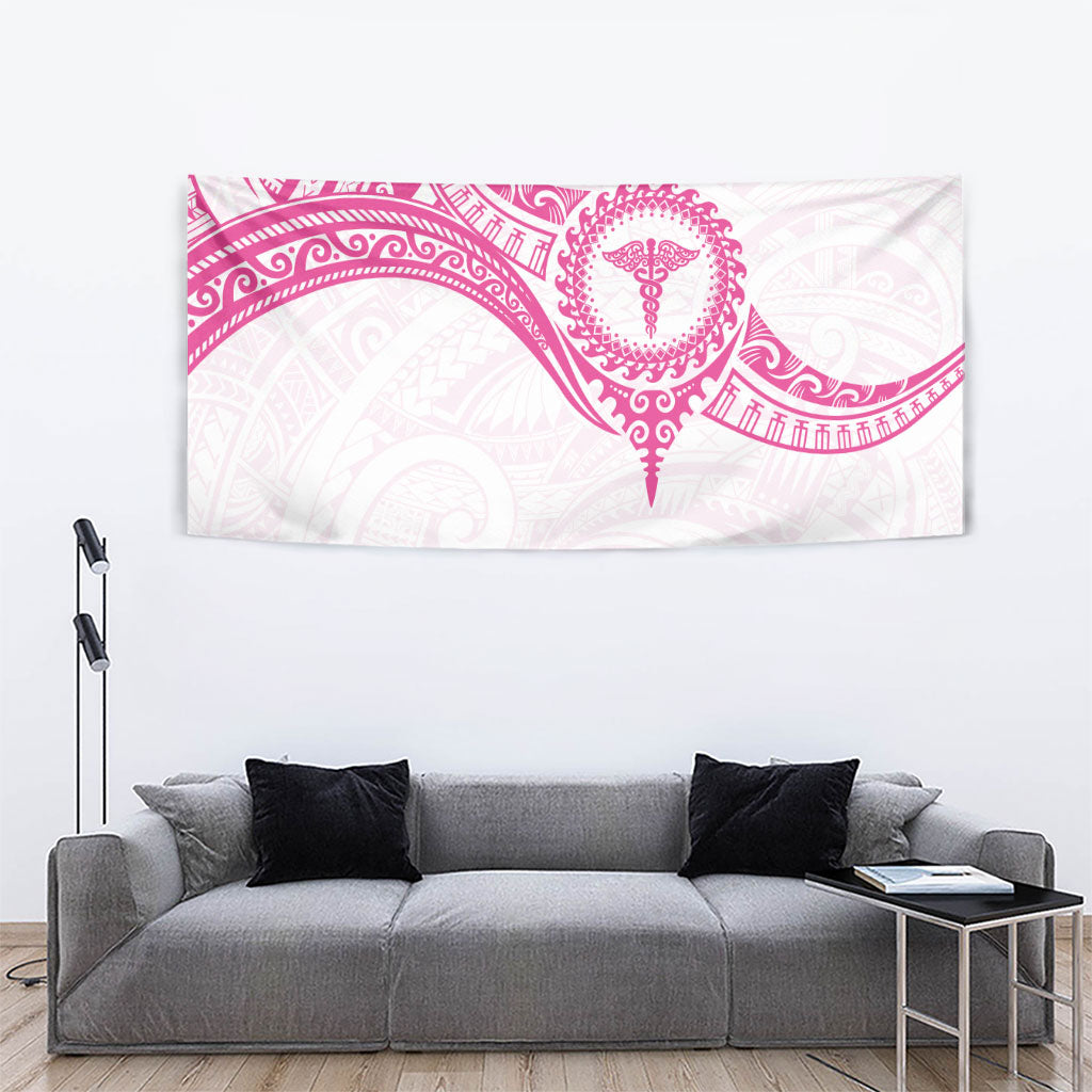 New Zealand Aotearoa Tapestry Nurse Tribal Pink Version LT05 - Polynesian Pride