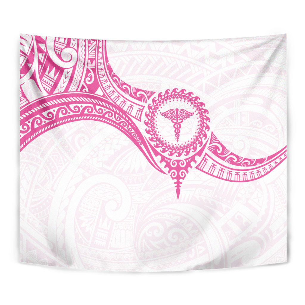 New Zealand Aotearoa Tapestry Nurse Tribal Pink Version LT05 - Polynesian Pride