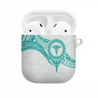 New Zealand Aotearoa AirPods Case Nurse Tribal Teal Version LT05 Teal - Polynesian Pride