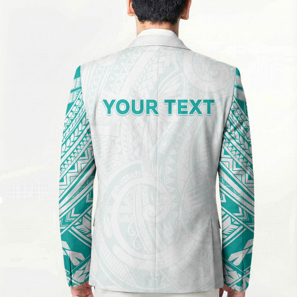 Personalised New Zealand Aotearoa Blazer Nurse Tribal Teal Version