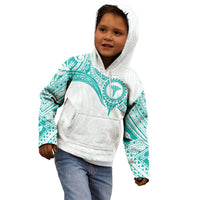 Personalised New Zealand Aotearoa Kid Hoodie Nurse Tribal Teal Version