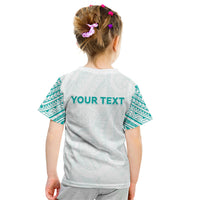 Personalised New Zealand Aotearoa Kid T Shirt Nurse Tribal Teal Version