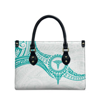 New Zealand Aotearoa Leather Bag Nurse Tribal Teal Version LT05 - Polynesian Pride