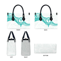 New Zealand Aotearoa Leather Bag Nurse Tribal Teal Version LT05 - Polynesian Pride