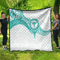 New Zealand Aotearoa Quilt Nurse Tribal Teal Version LT05 - Polynesian Pride