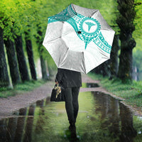 New Zealand Aotearoa Umbrella Nurse Tribal Teal Version
