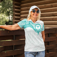 Personalised New Zealand Aotearoa Women Polo Shirt Nurse Tribal Teal Version LT05 - Polynesian Pride