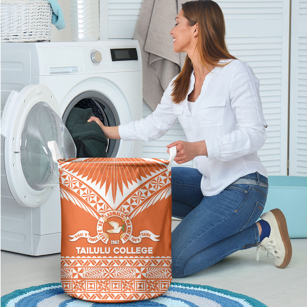 Tonga Tailulu College Laundry Basket Tongan Kupesi Pattern