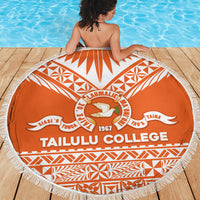 Tonga Tailulu College Beach Blanket Tongan Kupesi Pattern