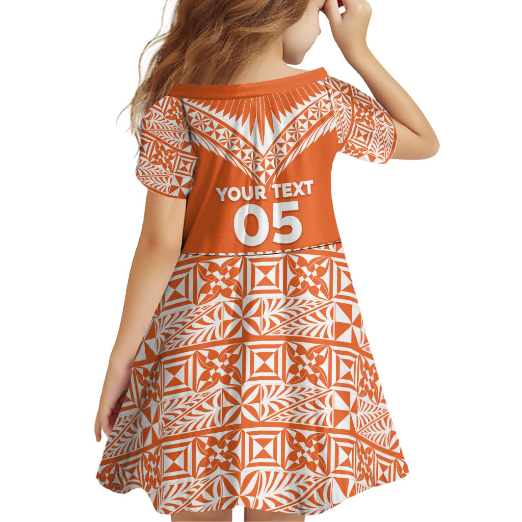 Personalised Tonga Tailulu College Family Matching Off Shoulder Maxi Dress and Hawaiian Shirt Tongan Kupesi Pattern LT05 - Polynesian Pride