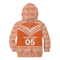 Personalised Tonga Tailulu College Kid Hoodie Tongan Kupesi Pattern LT05 - Polynesian Pride