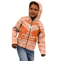 Personalised Tonga Tailulu College Kid Hoodie Tongan Kupesi Pattern LT05 - Polynesian Pride