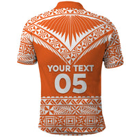 Personalised Tonga Tailulu College Polo Shirt Tongan Kupesi Pattern LT05 - Polynesian Pride