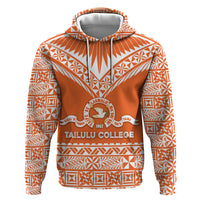 Personalised Tonga Tailulu College Zip Hoodie Tongan Kupesi Pattern LT05 Pullover Hoodie Orange - Polynesian Pride