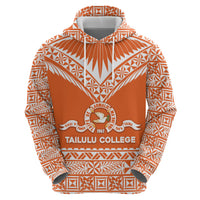 Personalised Tonga Tailulu College Zip Hoodie Tongan Kupesi Pattern LT05 - Polynesian Pride