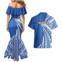 Personalised Hawaii 808 Couples Matching Mermaid Dress and Hawaiian Shirt Unique Style