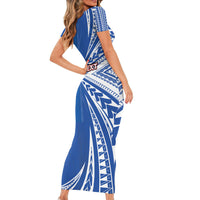 Personalised Hawaii 808 Short Sleeve Bodycon Dress Unique Style LT05 - Polynesian Pride