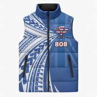Personalised Hawaii 808 Sleeveless Puffer Jacket Unique Style