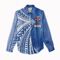 Personalised Hawaii 808 Women Casual Shirt Unique Style LT05 - Polynesian Pride