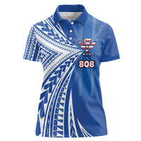 Personalised Hawaii 808 Women Polo Shirt Unique Style