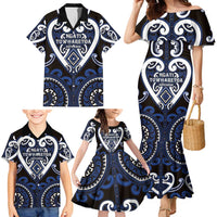 Custom Aotearoa Ngati Tuwharetoa Family Matching Mermaid Dress and Hawaiian Shirt Maori Tribal Pattern LT05 - Polynesian Pride