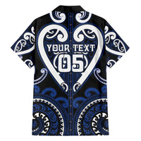 Custom Aotearoa Ngati Tuwharetoa Family Matching Off Shoulder Maxi Dress and Hawaiian Shirt Maori Tribal Pattern LT05 - Polynesian Pride